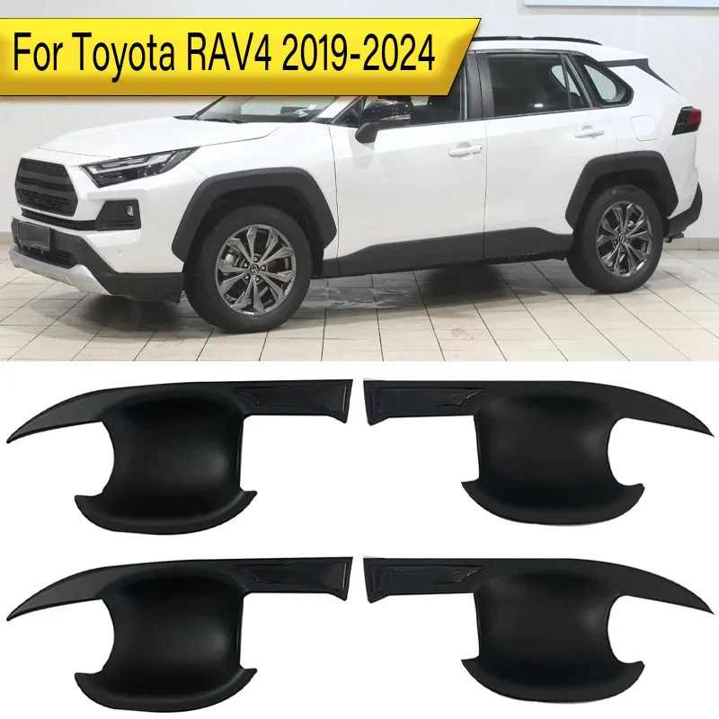 

For Toyota RAV4 2019-2024 Door Handle Bowl Cover Handle Bowl ABS Decorative Stickers With Signs
