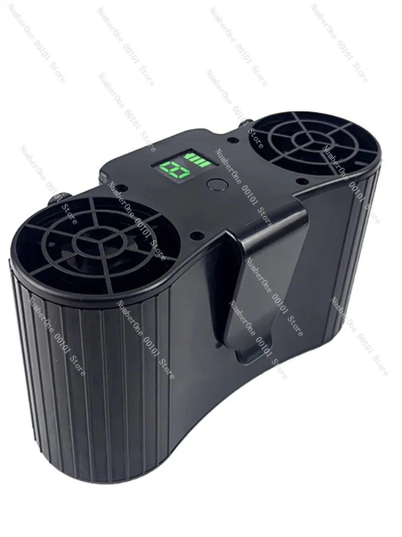 

Solar waist fan charging cooling carry with you
