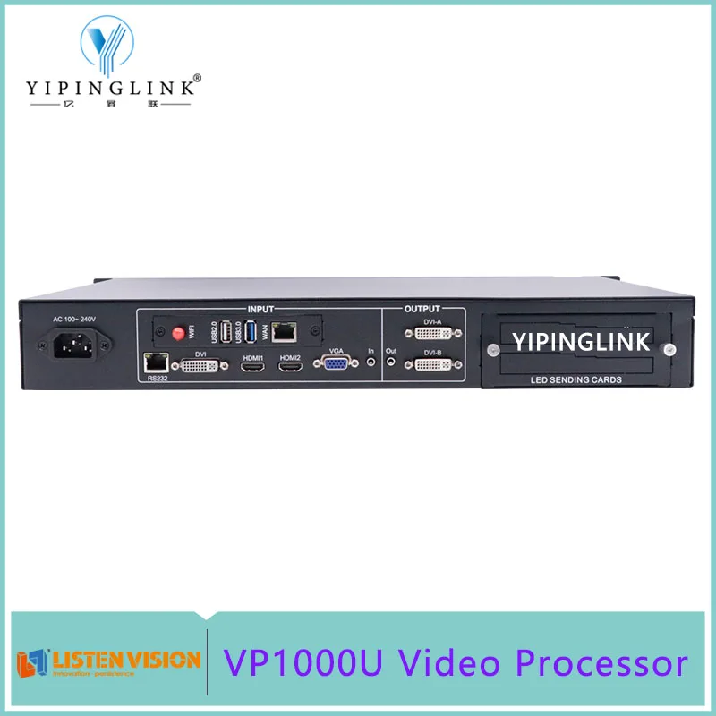 Listen VP1000U LED Video Processor With USB Play For Full Color LED Screen