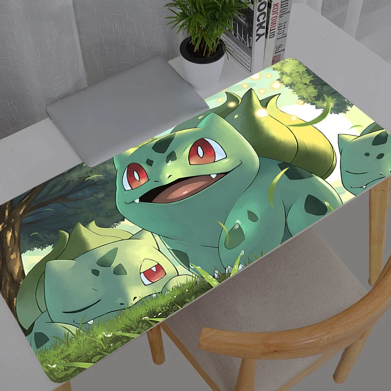 

Коврик для мыши Pokemon Pikachu, резиновый коврик для стола, большой игровой коврик XXL, коврик для компьютерной клавиатуры, игровые аксессуары, коврик для мыши
