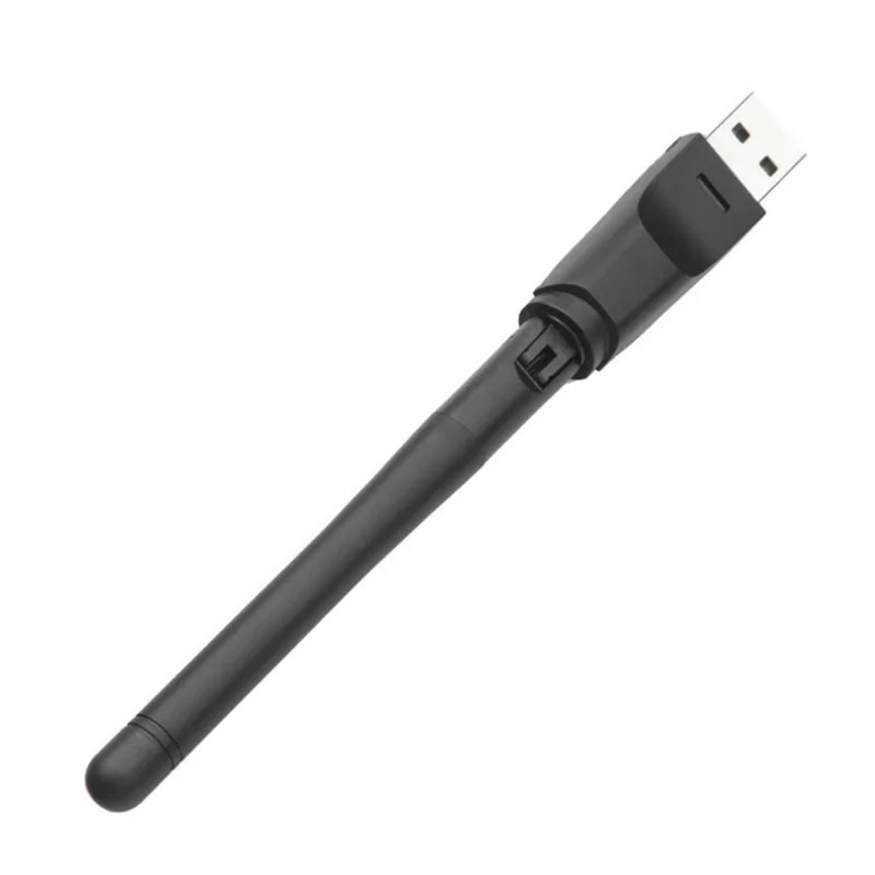 MT7601 Chip 150Mbps USB Wifi Adapter 2.4Ghz Draadloos Netwerk Draaibare USB2.0 Antenne Voor Satellietontvanger & Computers-ABIU
