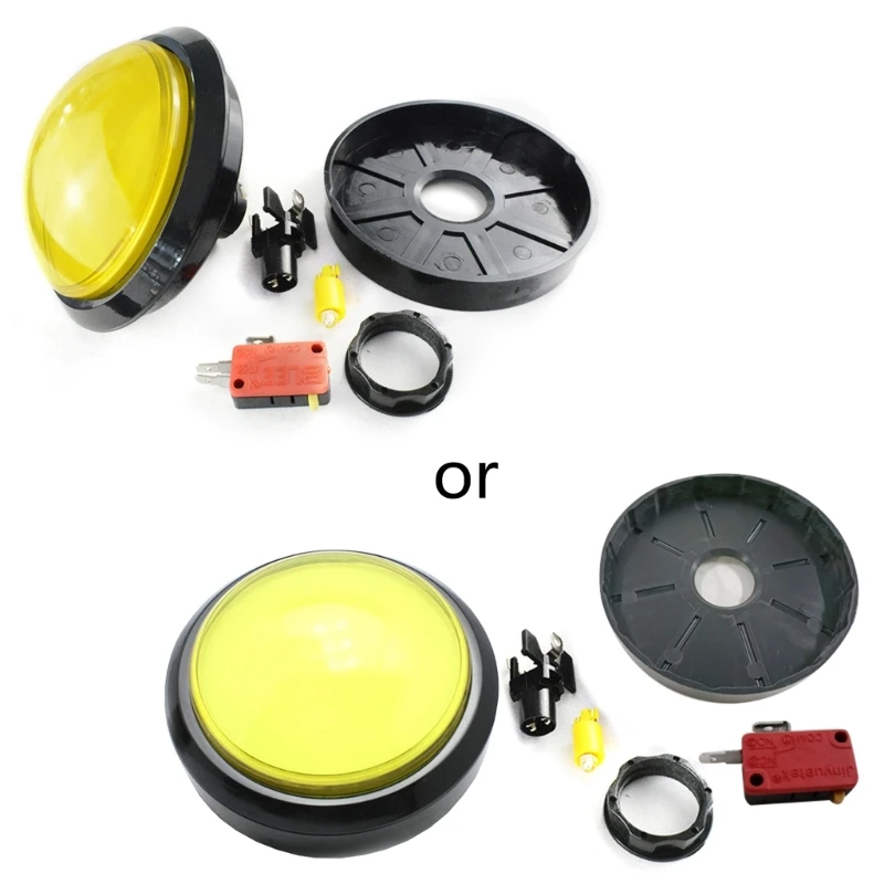 

Dropship Round Push Button LED Illuminated with Microswitch Arcade Push Buttons Large Dome Light