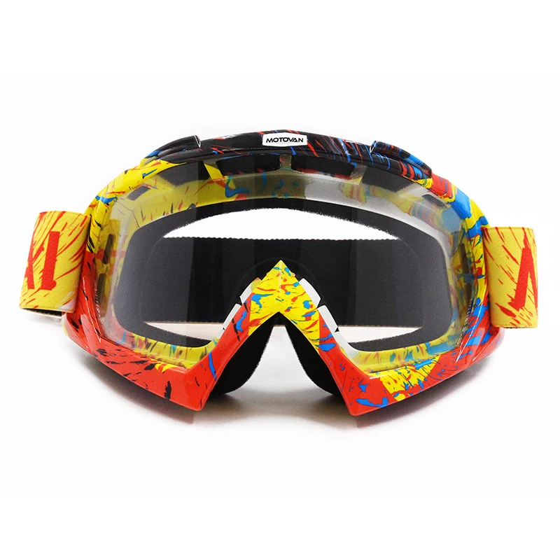 Motovan Motorcycle Bicycle Eyes Mask Cover Eyewear Motocross Goggles Eyeglasses Racing Bike Men Women Glasses Ski Colorful Lens