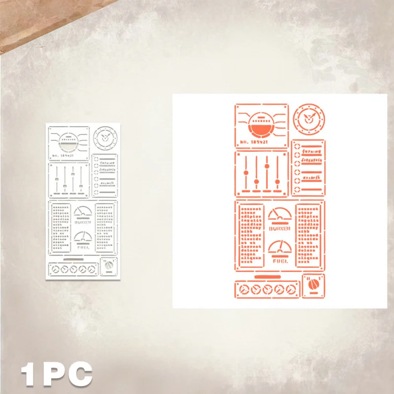 

Painting Hollow-Out PET Scrapbooking Template Pattern For Journal Decoration, Spray Painting, Paper Art, DIY Drawing And Stencil