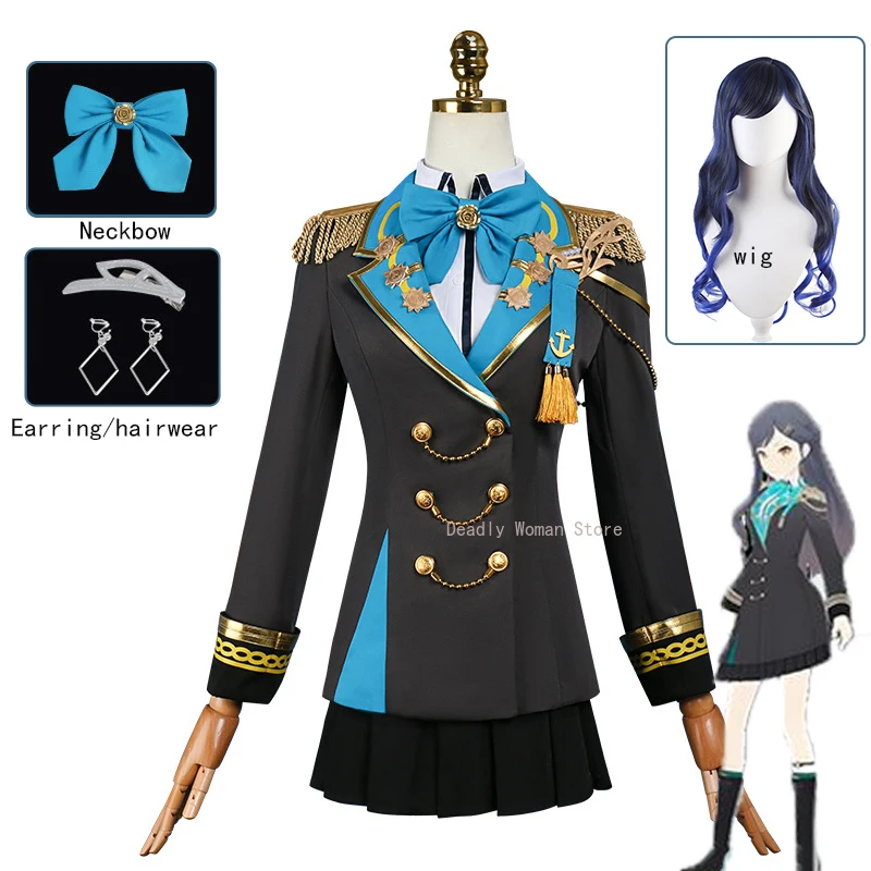 

IN STOCK Shiraishi An Cosplay Uniform Wig Earring Hairwear Anime Game Pjsk Colorful Stage Halloween Outfits for Women S-2XL