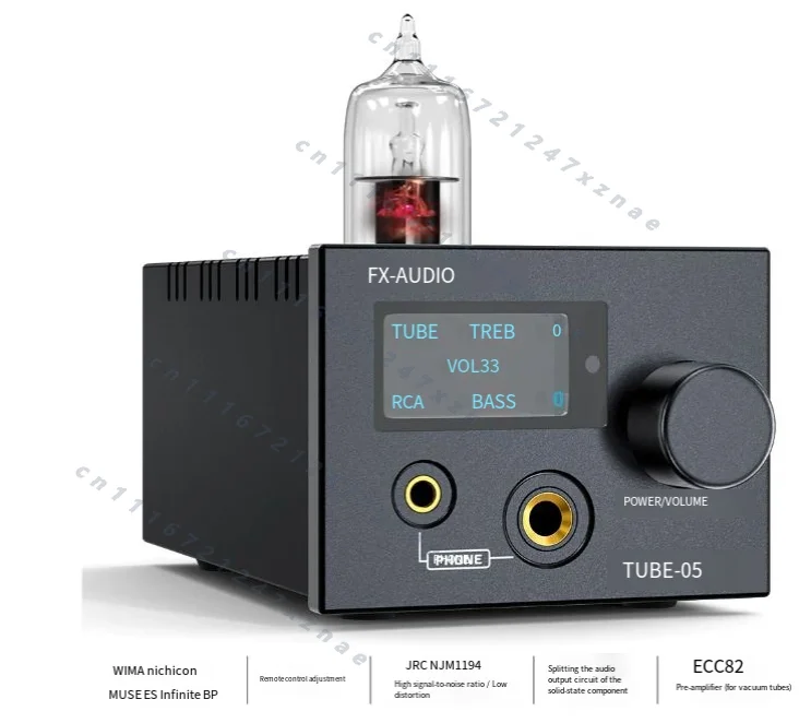 HIFI Pre-Discrete Element Headphone Amplifier, TUBE-05 Fever ECC82 Vacuum Tube Bile Headphone Amplifier