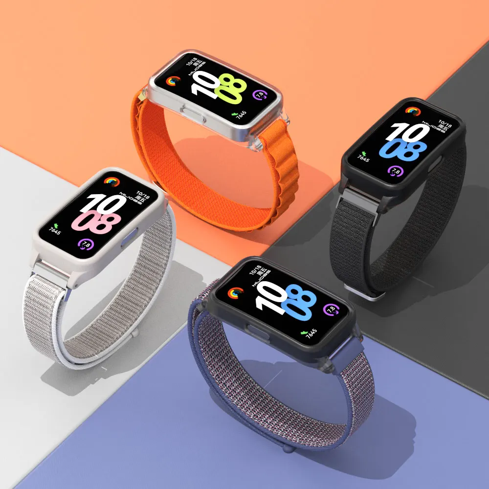 Pulsera transpirable para Huawei Band 10 9 8, correa de nailon reemplazable para Huawei Band 9 10, accesorios de correa de reloj