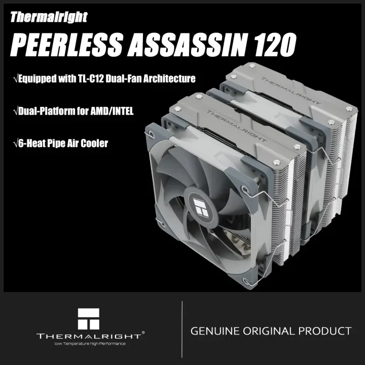 

Thermalright Peerless Assassin 120 6-Heat Pipe AGHP 3.0 heat pipe CPU Air Cooler PA120