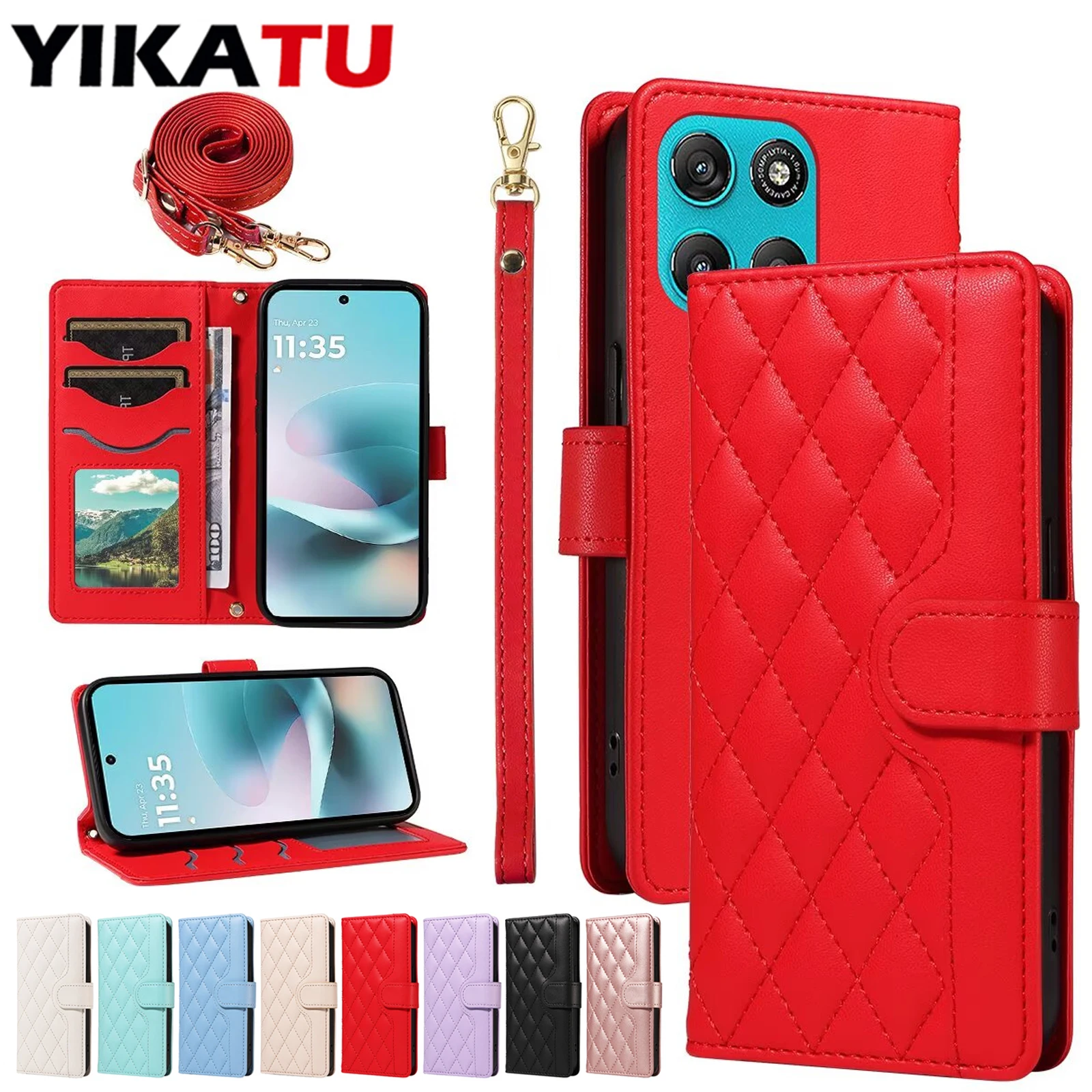 

Wallet Case For Motorola MOTO G100 G86 G85 G84 G75 G73 G67 G57 G64 G56 G55 G54 G53 G45 G35 G34 G32 G24 G23 G15 G14 G13 G06 G05