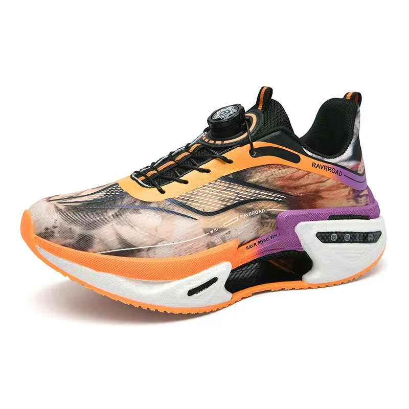 

Специальные спортивные кроссовки из углеродистой пластины для марафона на воздушной подушке, мужские дышащие легкие женские удобные нескользящие кроссовки