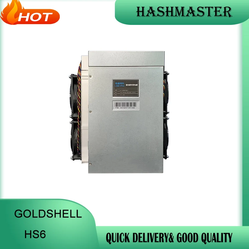 Goldshell HS6 Handshake&Siacoin Miner HS6 4.3TH Asic Miner With Power Supply Included