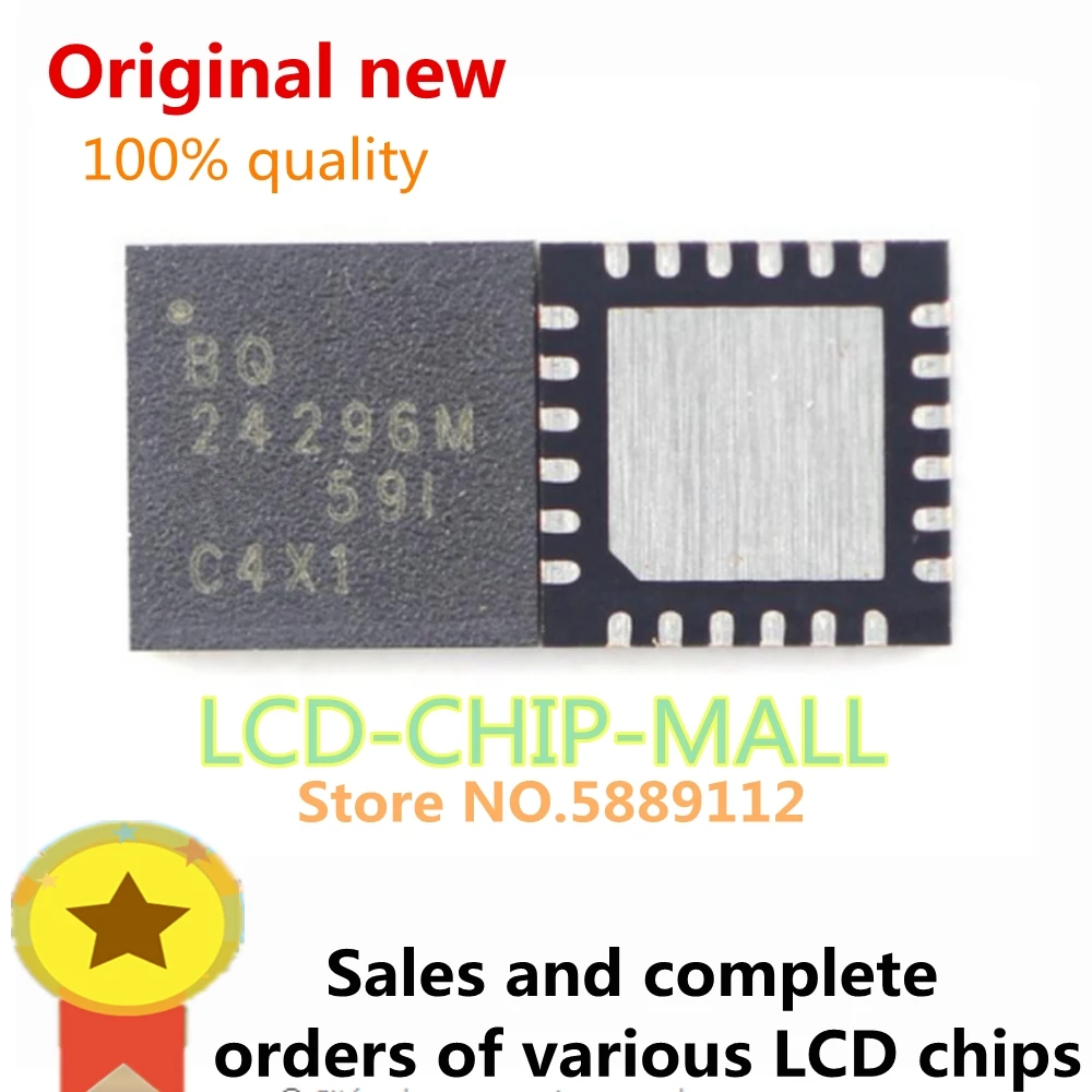 1PCS  BQ24296M   VQFN-24 BQ24196 24192 24296 24261 CHIPS IN STOCK