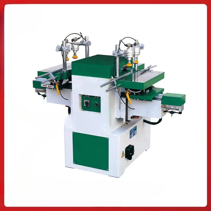 Pneumatic Double End Mortiser Woodworking Mortise Tenon Machine for Solid Wood Furniture Frame Joint Making