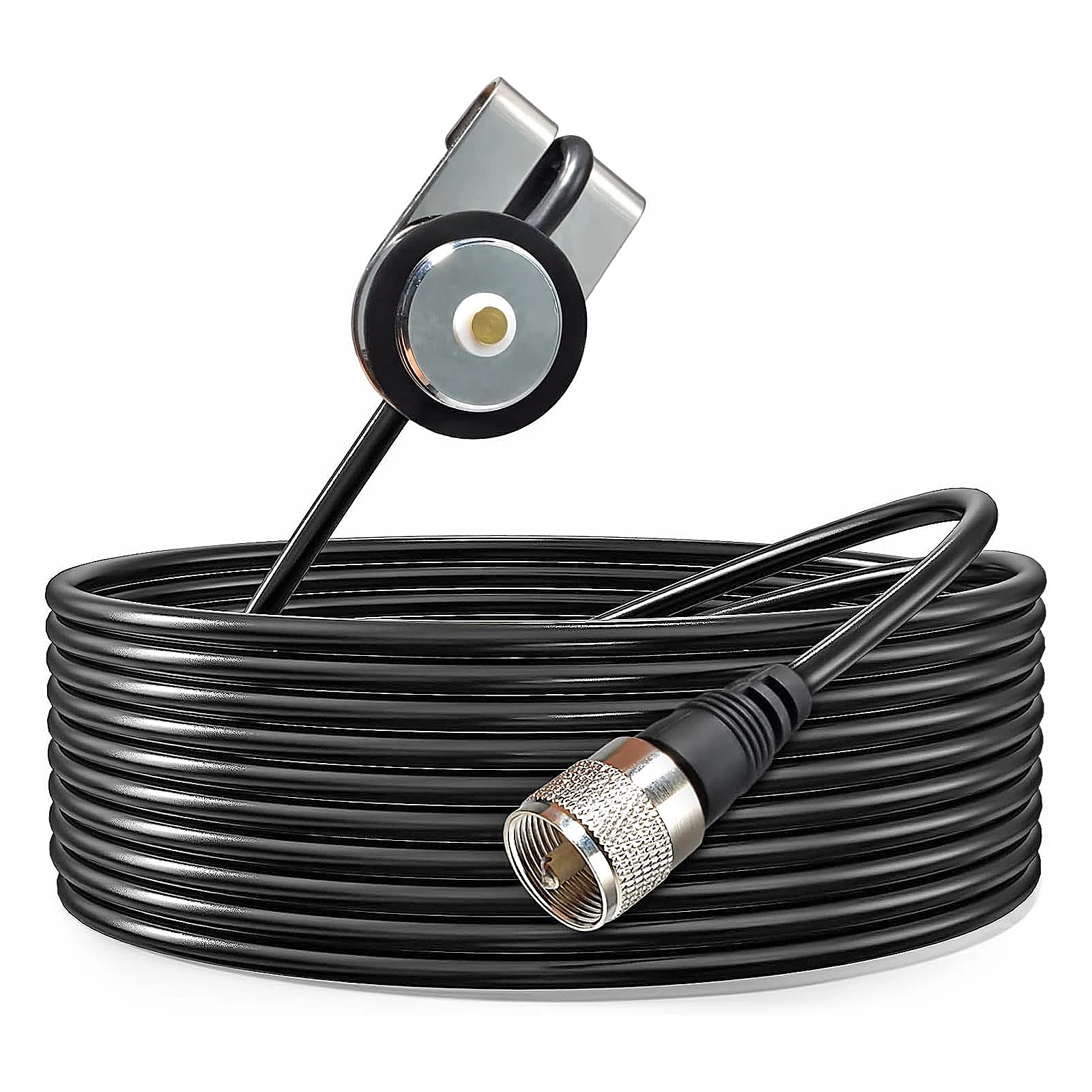 

Кронштейн для крепления автомобильной антенны NMO с разъемом PL259 и коаксиальным кабелем RG-58 длиной 13 футов для мобильной/любительской/двусторонней радиосвязи