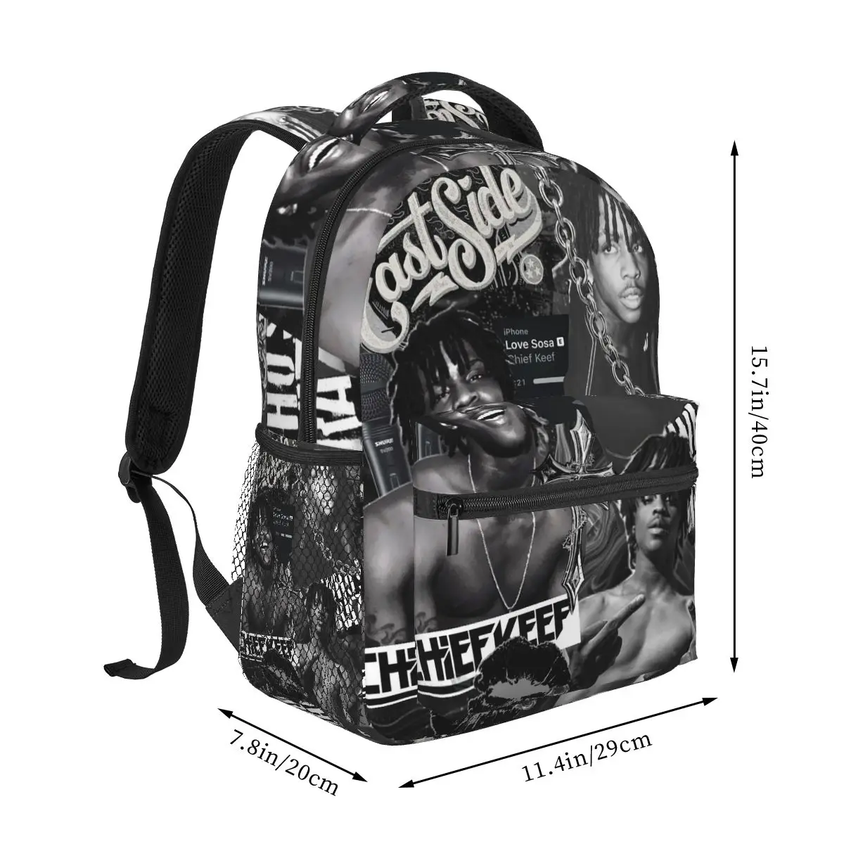 Rapper Chief Keef Chicago Hates You Same Style Backpack Hot Sale Daypack Boys Girls BookBag School Bag Shoulder Bags For Unisex