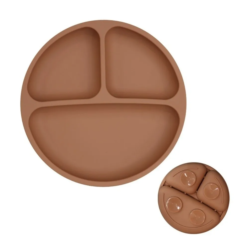 Silicone Material Sucker Plate Suction Design Training Tableware Silicone Dining Plate BPA Free Feeding Bowls Children Dishes