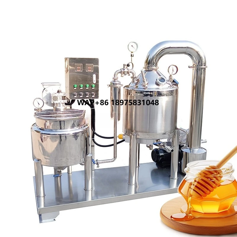 Semi-Automatic Honey Concentrating Processing Machine Bee Extractor with Motor 304 Stainless Steel Honey Filtering Equipment