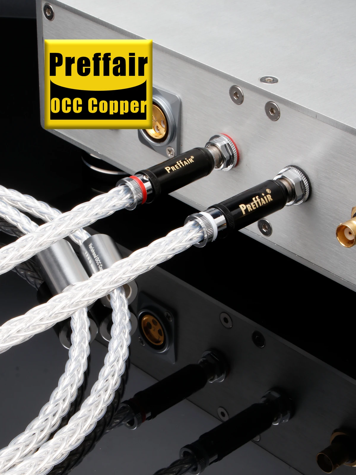 Câble audio RCA Hi-Fi 12 conducteurs 7N OCC plaqué argent, auto-bloquant, pour home cinéma, HDTV, amplificateurs, systèmes Hi-Fi