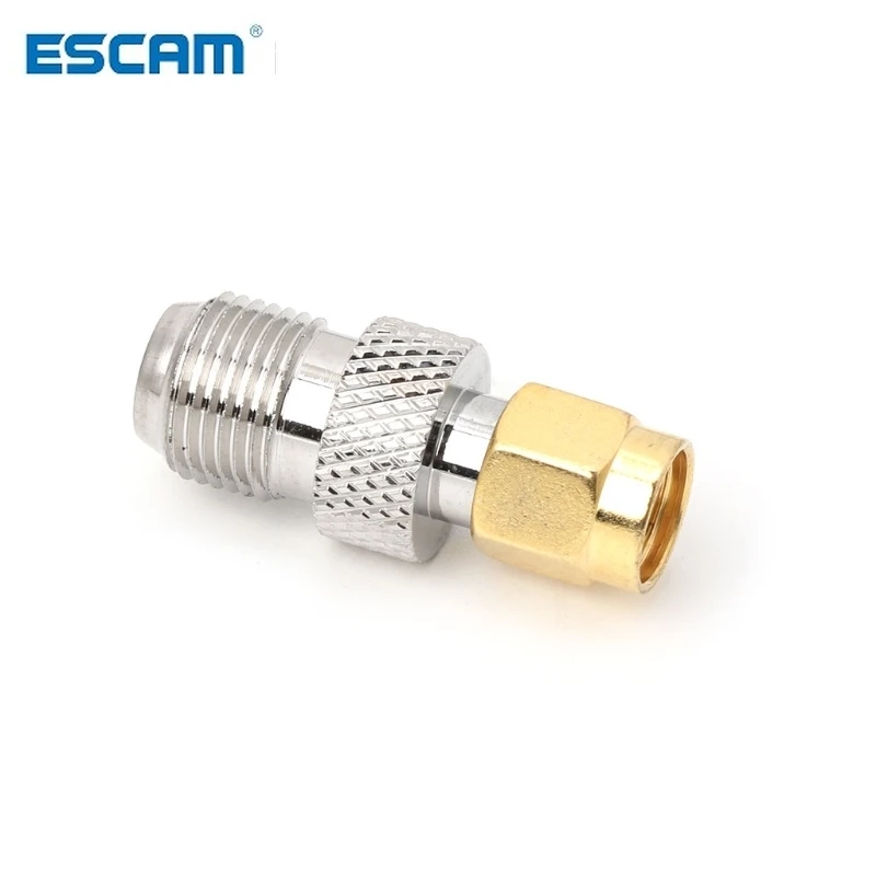 Escam F Type Female Jack Naar Sma Vrouwelijke Socket Rechte Rf Coax Adapter F Naar Sma Plug