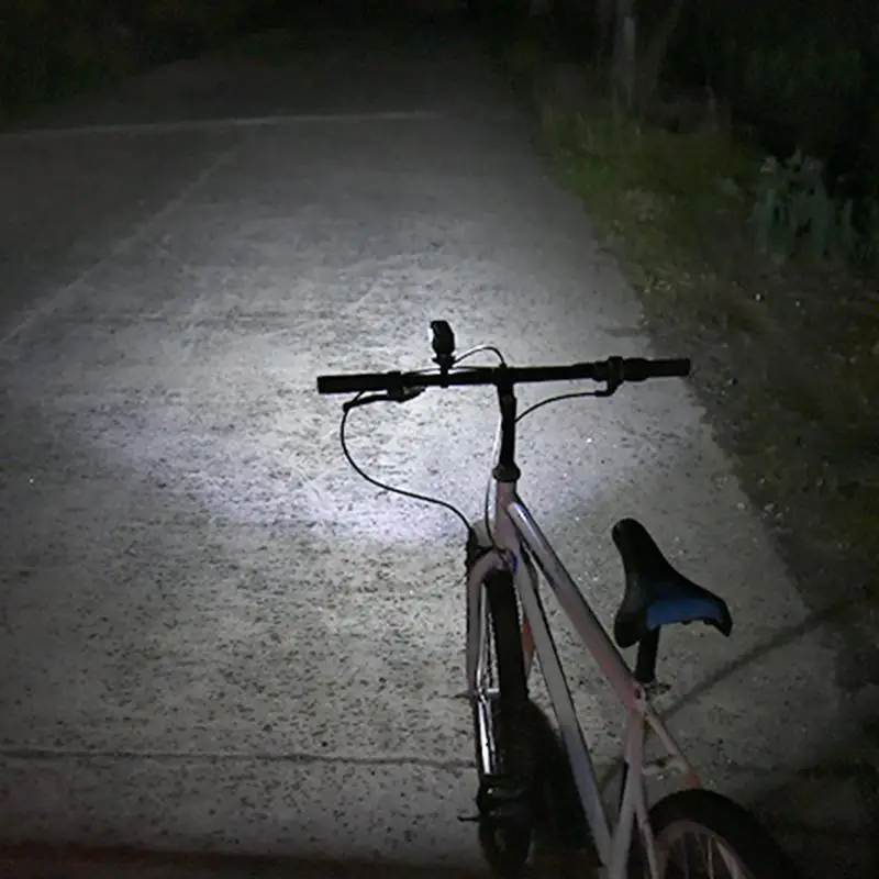 

Bike Headlight Rechargeable Bike Warning Light 5000mAh LED Anti-Glare Headlight 3 Lighting Modes Outdoor Cycling Gear