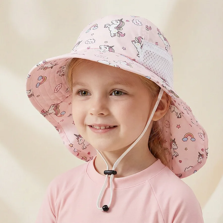 1-2 Jahre 3-5 Jahre 6-10 Jahre Kinder-Sonnenschutzhut 2026 Frühling/Sommer Leichter Bedruckter Fischerhut für Jungen und Mädchen Strand-Sonnenschutz S – Detail 8