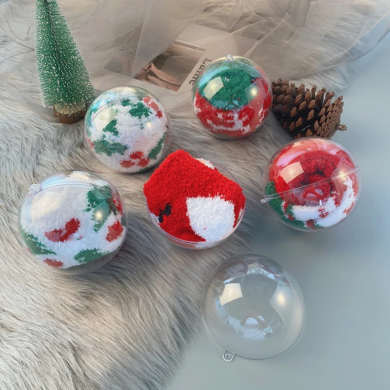 Bombki świąteczne bombki przezroczyste kulki do napełniania Xmas wiszące ozdoby na choinkę wesele bombki świąteczne Decor cacko