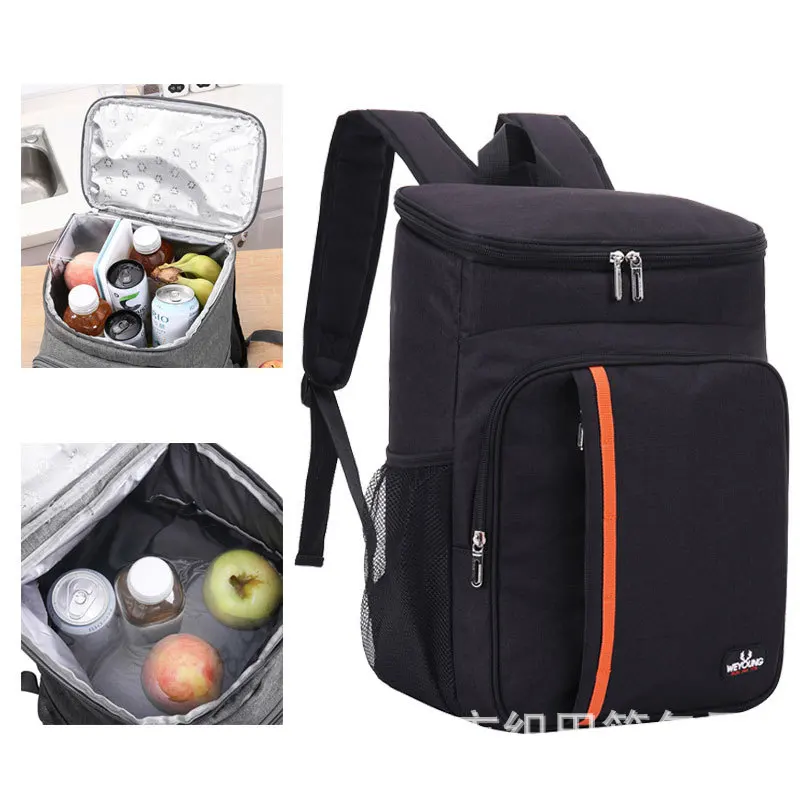 

18L Extra Large Thermal Food Bag Cooler Bag Takeaway Refrigerator Box Fresh Keeping Food Delivery Backpack Insulated Cool Bag