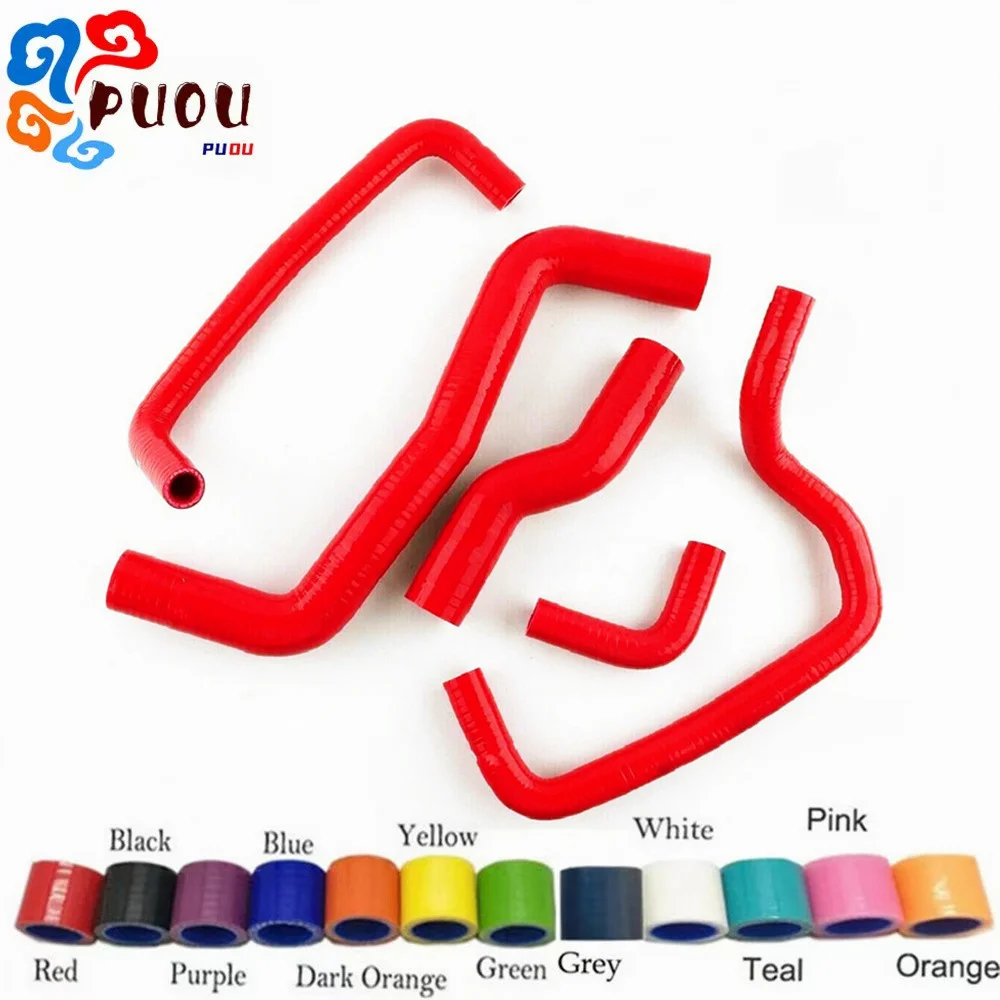 Fit For Toyota Corolla Levin AE101G/AE111 4A-GE 1995-2000 Silicone Radiator Coolant Hoses Kit