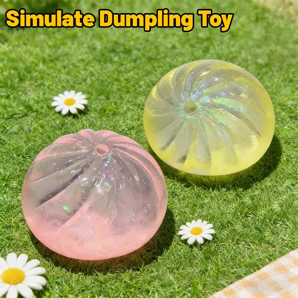 Creative Toy Maltose Steamed Bun Decompression Kneading Music Slow Rebound Gold Powder Maltose Decompression Toys