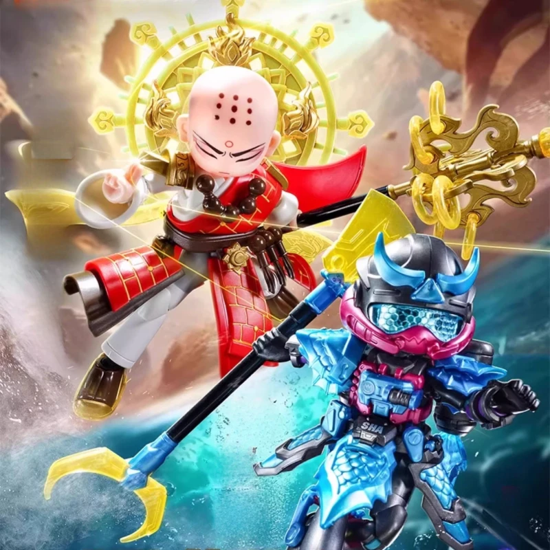 

Blokees Genuine Heroes Unlimited Classic Edition Lu Bu Zhao Yun Шестиугольная макация Guan Yu Креативная подвижная модель шарнира в подарок