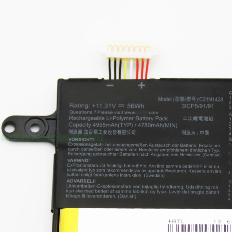 CP Original Laptop Battery C31N1428 11.31V/56WH/4955MAH For Zenbook UX305L UX305LA UX305UA Series Notebook