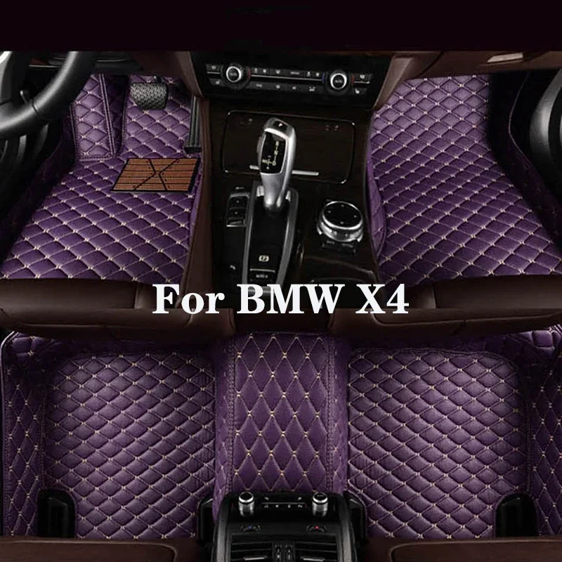 

Full Surround Custom Leather Car Floor Mat For BMW X4 2019-2021 (Model Year) Car Interior Auto Parts