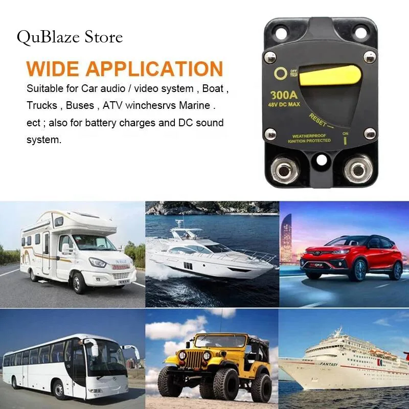 50A 60A 100A 150A 200A 300A DC opbouwstroomonderbreker