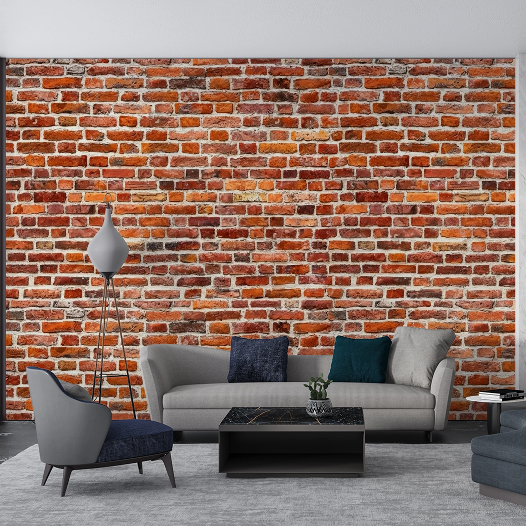 Custom3D Retro Red Brick Wallpaper Vintage Brick Texture Wall Mural Wall Decor for Cafe Restaurant Living Room Background Wall