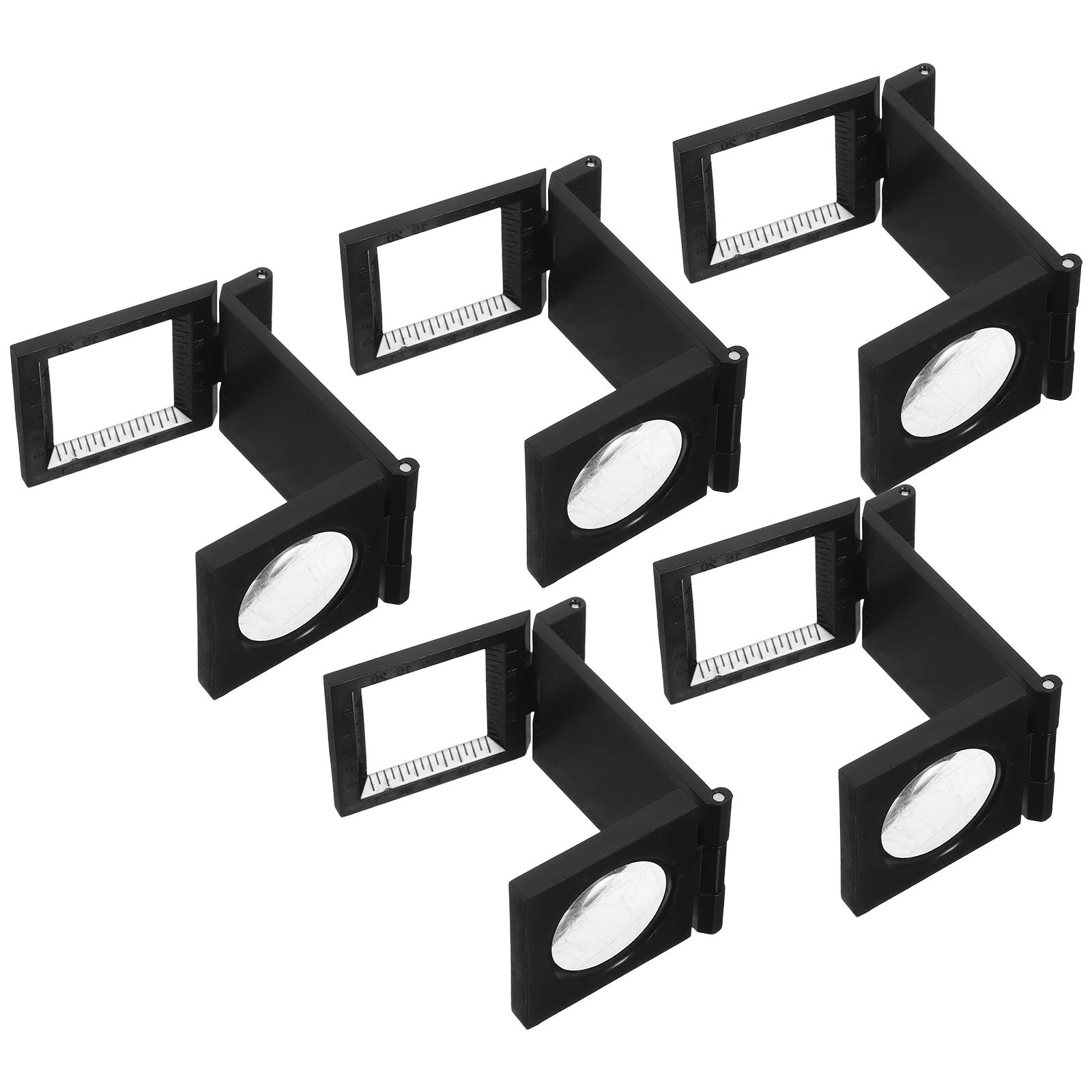 

5 Pcs Portable Foldable Magnifying Mirror Elder Acrylic Handheld Folding Magnifier