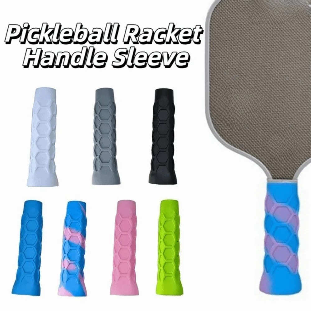 

High Elastic Pickleball Racket Handle Sleeve Non-Slip Sweat Absorption Pickleball Racket Grip Cover Shock Absorption
