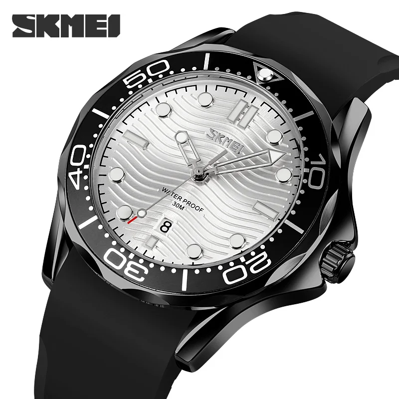 Luxury Quartz Watch For Men Fashion Dial Quartz Men's Watches Calendar Wristwatch Top Brand SKMEI Waterproof Clock