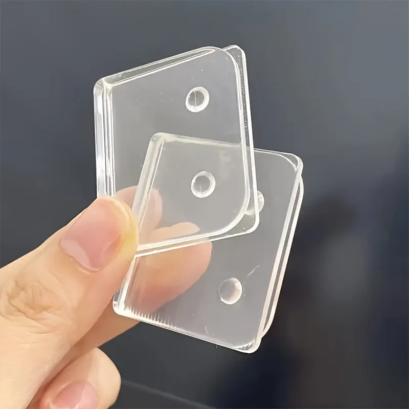 2/4pcs Multi-Purpose Curtain Clip, Transparent Plastic, Very Suitable for Bathrooms and Kitchens. curtain, room accessories