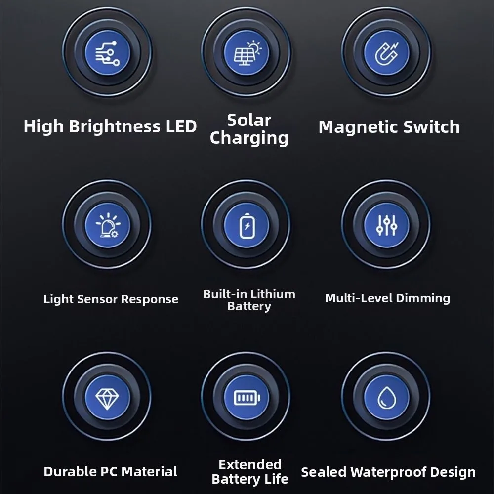 Tricolor Light Solar Ocean Signal Light Waterproof Solar Powered Ship Warning Light Magnet Switch High Brightness