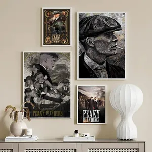 1PC Tommy Shelby Peaky Penutup Mata Poster Kertas Cetak Rumah Ruang Tamu Kamar Tidur Pintu Masuk Bar Restoran Cafe Seni Lukisan Dekorasi 12 penutup mata kelingking penjualan terbaik - №
