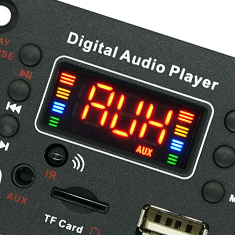 1 قطعة وحدة بلوتوث سيارة الصوت Mp3 فك مكبر كهربائي مجلس وظيفة الميكروفون الخارجي