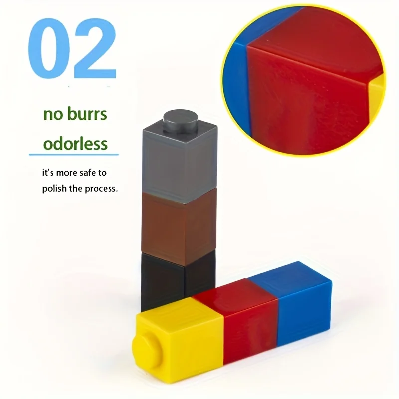 100 pièces MOC 1x1 pièces 3005 briques figurines compatibles briques bricolage assembler blocs de construction particules enfant Puzzle cerveau jouets cadeau