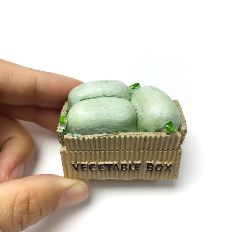 

Chinese Rural Style 3D Resin Fridge Magnet - Vegetable Basket imanes nevera Cute Magnets for Home Decor Items Kitchen Decor