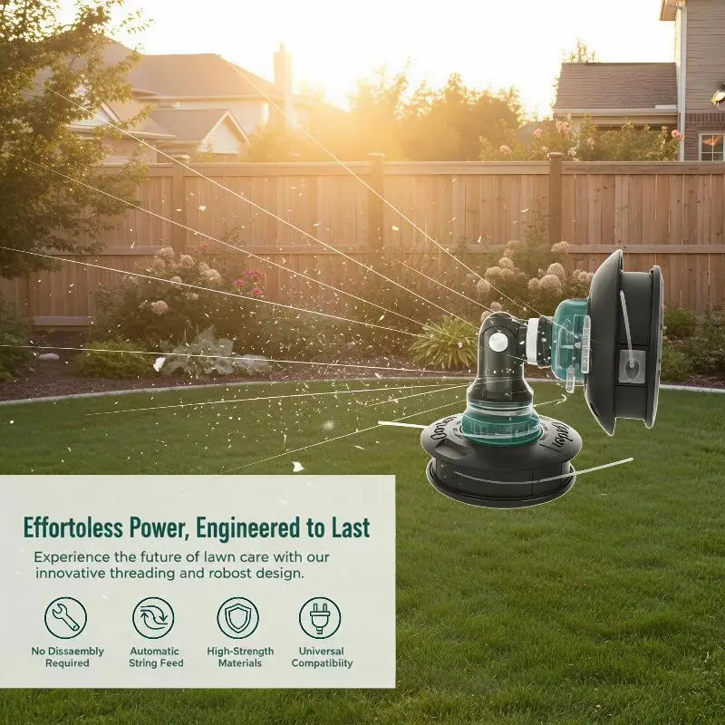 Universal Grass Trimmer Head Perfect for DIY Gardeners Easy Weed Cutting for Yard Lawn Garden Maintenance