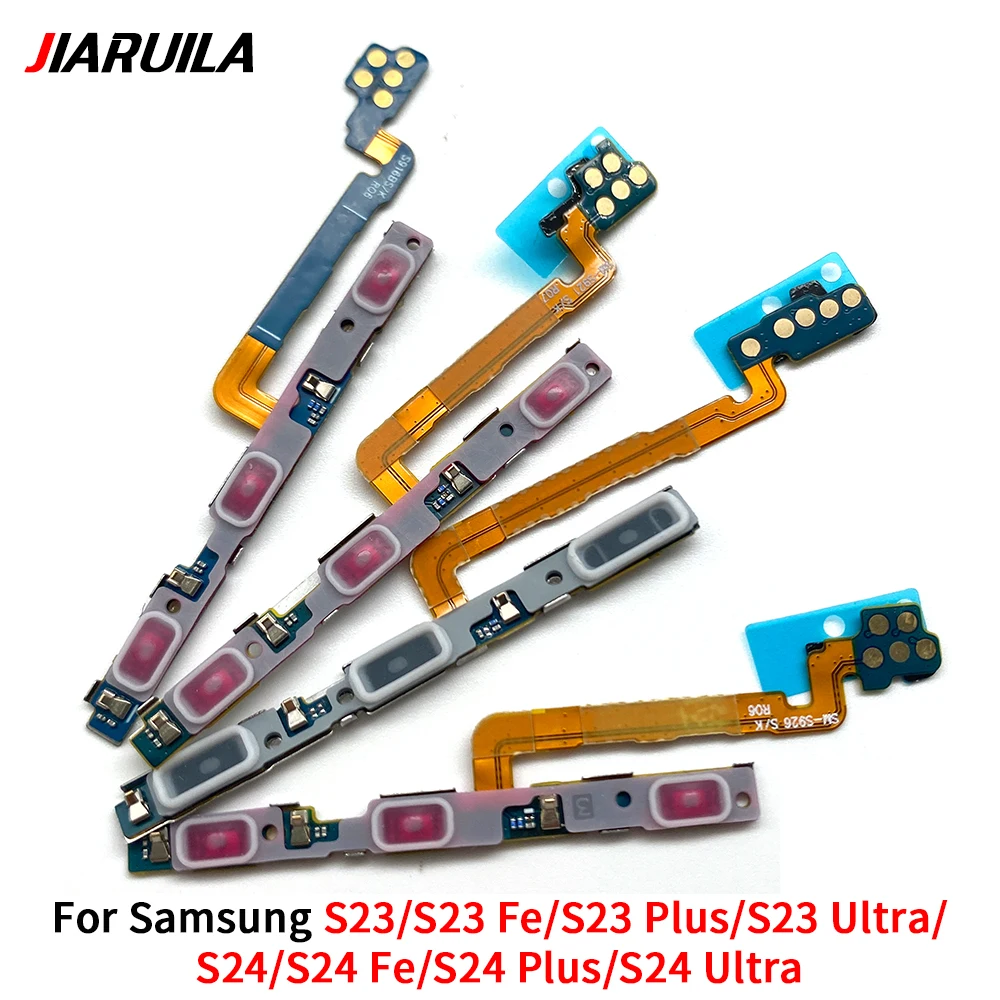 

Для Samsung S25 S24 S23 Plus Ultra S24 Fe S23 Fe Боковая кнопка переключения громкости Клавиша включения и выключения Гибкий кабель Запчасти