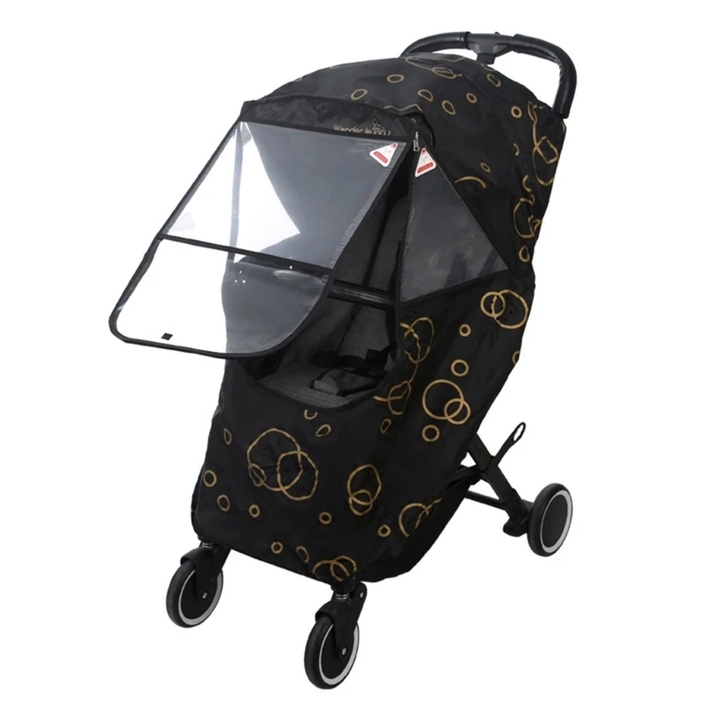 

RIRI Baby Pushchair Cover with Zipper Stroller Accessories Breathable Weather Shield Universal Baby Stroller Pram Rain Cover