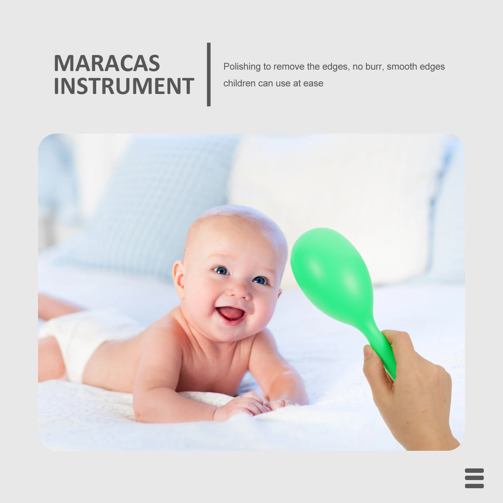 

6Pcs Maracas Plastic Sand Musical Instruments Educational Rhythm Shakers Hand Coordination for Maracas for