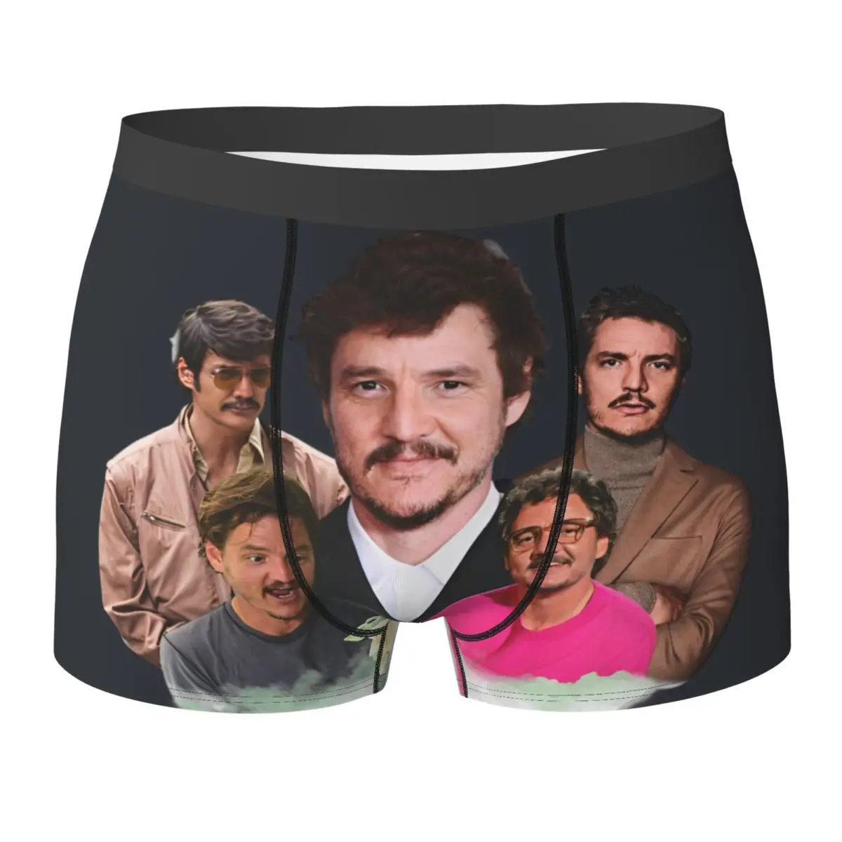

Pedro Pascal Retro 90s Inspired Underwear Print Boxer Shorts High Quality Men's Panties Plain Shorts Briefs Birthday Present