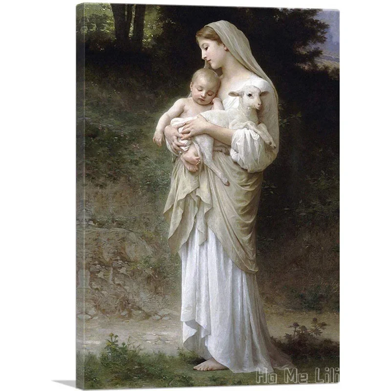 Innocence Virgin Mary Baby Jesus Canvas By Ho Me Lili Wall Art Print For Lvingroom Bedrom Decor