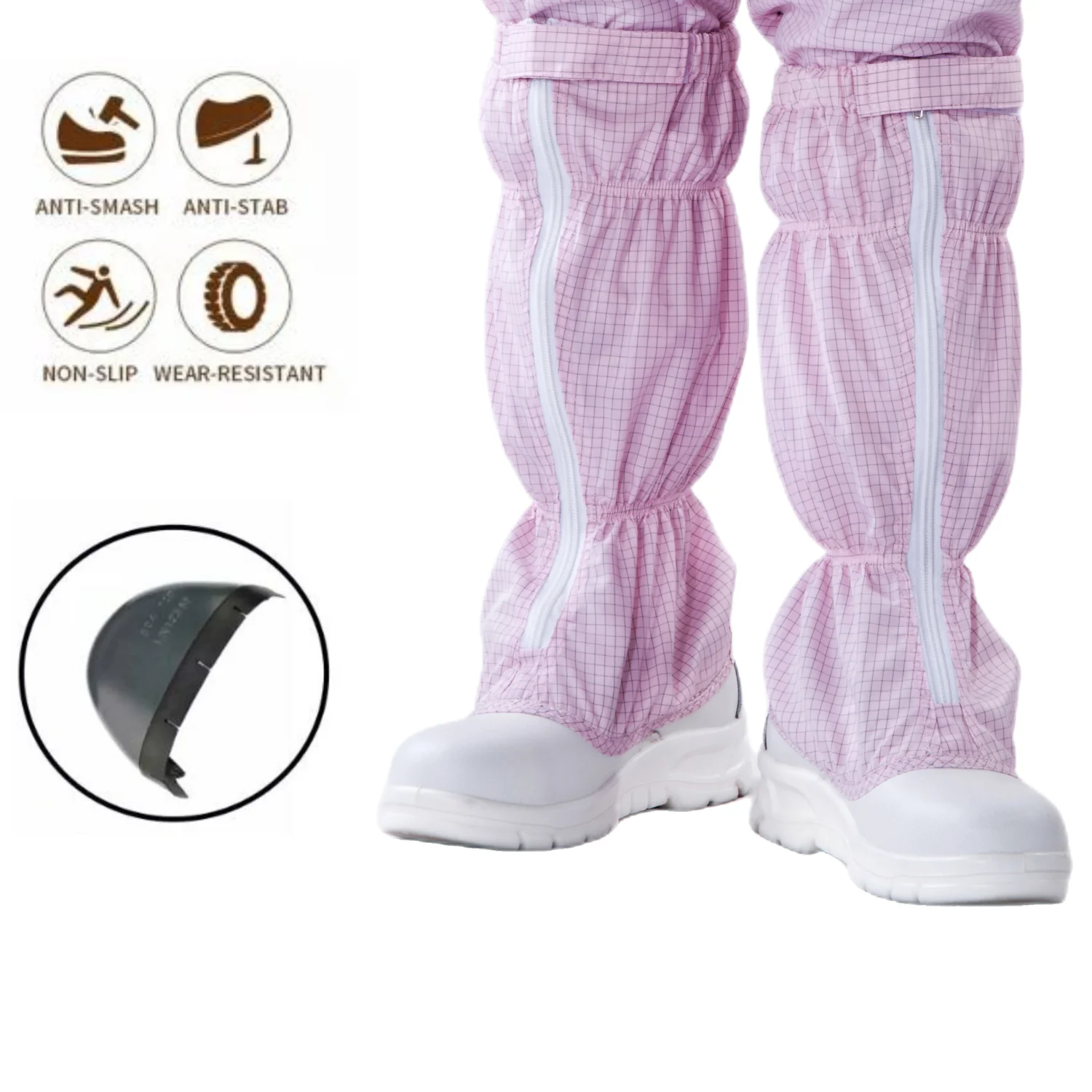 Canmax Superior Quality Unisex Gender Durable Static Discharge Cleanroom Esd Footwear Shoecover Cleanroom Factory Wear